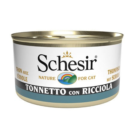 Schesir Jelly Tonnetto con Ricciola Scatoletta per Gatti Adulti 85gr