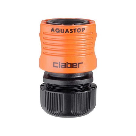 Raccordo automatico rapido aquastop con stringitubo per irrigazione e giardinaggio