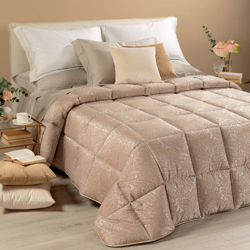 Trapunta Dorata ! Caleffi In Raso Jacquard Matrimoniale Dreaming