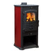 Stufa a legna Koral 8 kW in acciaio verniciato caminetto h 94 cm