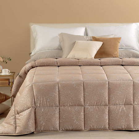 Trapunta Dorata ! Caleffi In Raso Jacquard Matrimoniale Dreaming