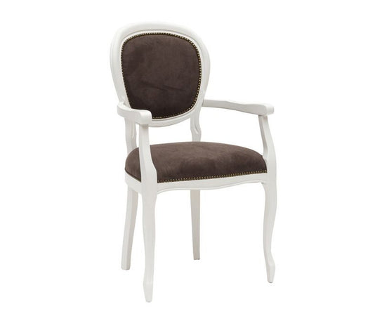 MOBILI 2G - Capotavola shabby legno imbottito microfibra marrone 50x47x100
