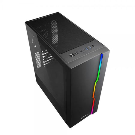 SHARKOON CASE ATX 1XUSB 2.0, 2XUSB 3.0, VETRO TEMPERATO, 1X 120MM FAN FRONT, 7 SLOT ESPANSIONE, ARGB CONTROLLER, PANNELLO FRONTALE ILLUMINATO