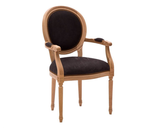 MOBILI 2G - Capotavola classico legno imbottito velluto nero 50x47x100