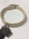 Collarino beige per cani in Ecopelle e Swarovski Pet Follie