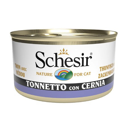 Schesir Jelly Tonnetto con Cernia Scatoletta per Gatti Adulti 85gr