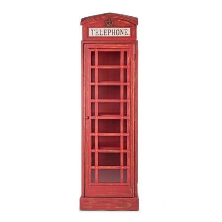 Libreria cabina telefonica Inglese, Mobile londinese con vetri laterali