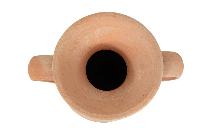 Biscottini Anfora Romana Biscottini Terracotta Lavorata a Mano 34x26x80 Design Antico