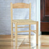 MOBILI 2G - Set 2 sedie arte povera legno naturale seduta paglia 43x43x83