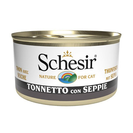 Schesir Jelly Tonnetto con Seppie Scatoletta per Gatti Adulti 85gr