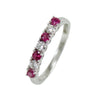 Anello donna riviera 7 pietre Mirco Visconti oro rubini e diamanti