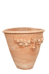 Biscottini Biscottini Vaso Parete Conca Terracotta Artigianale Toscana Antigeliva 50x34x45