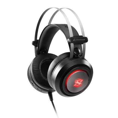 SHARKOON CUFFIE STEREO GAMING HEADSET, USB SOUND CARD, VIRTUAL SOUND 7.1, RGB