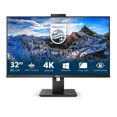PHILIPS MONITOR 32 LED IPS 16:9 4K UHD 350 CDM, USB-C HUB, RJ45, PIVOT, WEBCAM, DP/HDMI, MULTIMEDIALE