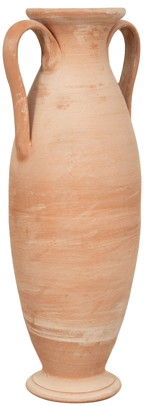 Biscottini Anfora Romana Biscottini Terracotta Lavorata a Mano 34x26x80 Design Antico