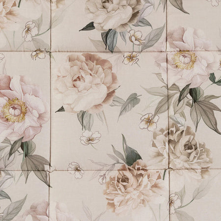 Trapunta Peonia Queen ! Caleffi in Cotone Matrimoniale: Eleganza Floreale e Comfort Naturale