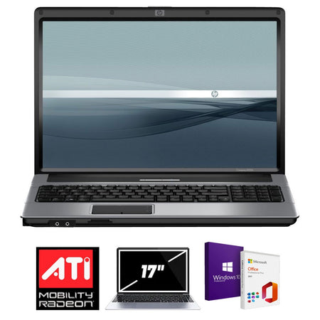 Pc Portatile RICONDIZIONATO 17 Pollici HP 6820s Core Duo RAM 4GB SSD 256GB Radeon x1350 WINDOWS 10 PRO + Office 2021