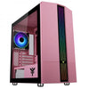 CASE ITEK MICRO ATX LIFLIG P41 GAMING MINI TOWER 2*USB3, 12cm fan ARGB, Trasp Wind - PINK EDITION - ITGCALLP41