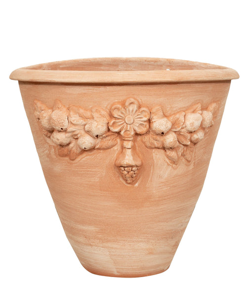 Biscottini Conca da parete in Terracotta 100% Made in Italy interamente Lavorata a Mano