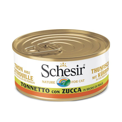 Schesir Tonnetto con Zucca in Brodo Scatoletta per Gatti Adulti 85gr