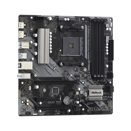 ASRock B550M Phantom Gaming 4 - scheda madre - micro ATX - Socket AM4 - Chipset AMD B550 - USB 3.2 Gen 1 - Gigabit LAN - grafica integrata (CPU richiesta)