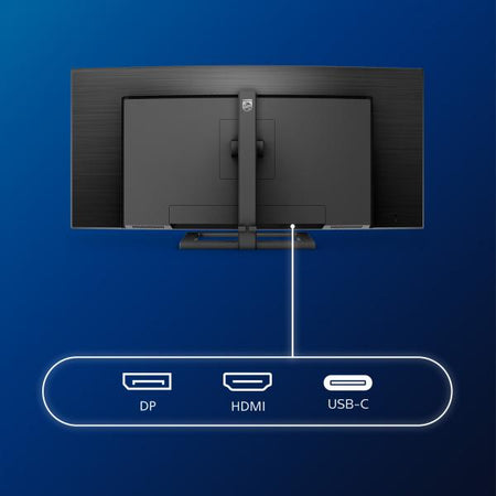 PHILIPS MONITOR CURVO 34 LED VA 21:9 3440x1440 1MS 350 CDM, USB-C, ALTEZZA, DP/HDMI, MULTIMEDIALE