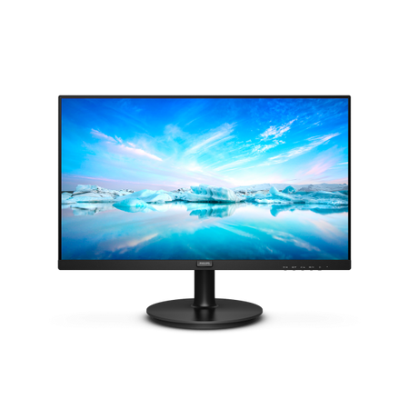 Monitor Philips 271V8LA - Display 27 pollici VA W-LED - 16:9 - 1920x1080 Full-HD - Multimediale 2.0W x2 - 250 cd/m2 - 4 ms - Contrasto 3000:1 - VGA, HDMI - Vesa - Nero