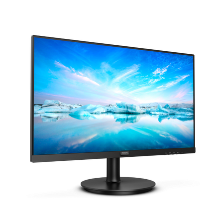 Monitor Philips 271V8LA - Display 27 pollici VA W-LED - 16:9 - 1920x1080 Full-HD - Multimediale 2.0W x2 - 250 cd/m2 - 4 ms - Contrasto 3000:1 - VGA, HDMI - Vesa - Nero