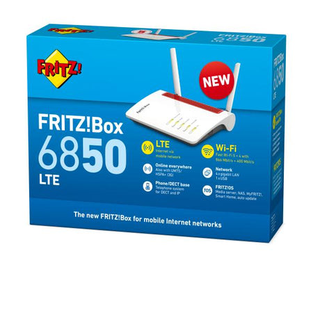 (20002926) FRITZ BOX 6850 LTE - ROUTER WIFI 4G - DUAL BAND