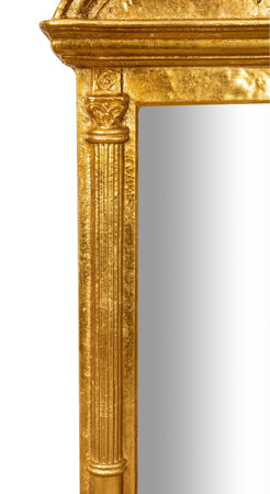 Biscottini SPECCHIERA DA PARETE IN LEGNO FINITURA FOGLIA ORO ANTICATO MADE IN ITALY