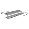LogiLink UA0373 replicatore di porte e docking station per laptop Cablato USB 3.2 Gen 1 [3.1 Gen 1] Type-C Alluminio (UA0373)