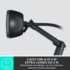 Logitech C505 Webcam HD - Videocamera USB Esterna 720p HD per Desktop o Laptop con Microfono a Lunga Portata, Compatibile con PC o Mac (C505 webcam 1280 x 720 pixels - USB Black C505, 1280 x 720 - pi