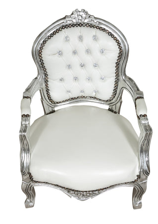 Biscottini Biscottini Poltrona Luigi XVI Faggio Massello Intagliata Argento Alcantara