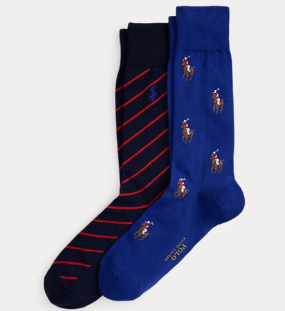 Due paia di calze con pony e a righe !  Ralph Lauren: di Stile
