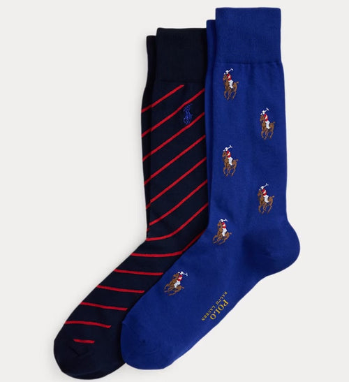 Due paia di calze con pony e a righe !  Ralph Lauren: di Stile