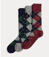 Tre paia di calze lunghe Argyle ! Polo Ralph Lauren: Scozzese