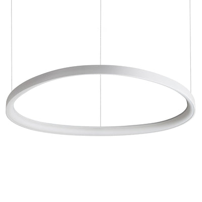 Lampadario led Ideal Lux GEMINI 247274 bianco lampada soffitto anello metallo