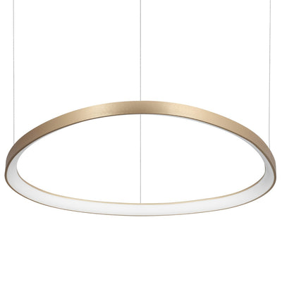 Lampadario led Ideal Lux GEMINI 269849 ottone lampada soffitto anello metallo