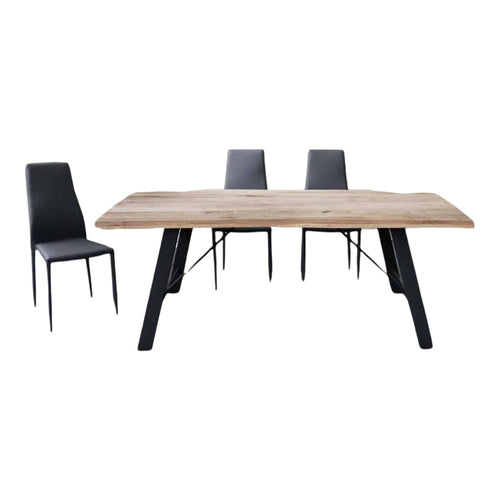 MOBILI 2G - TAVOLO MASSELLO NODO APERTO 160X90 SP. 6 cm  FISSO (800)