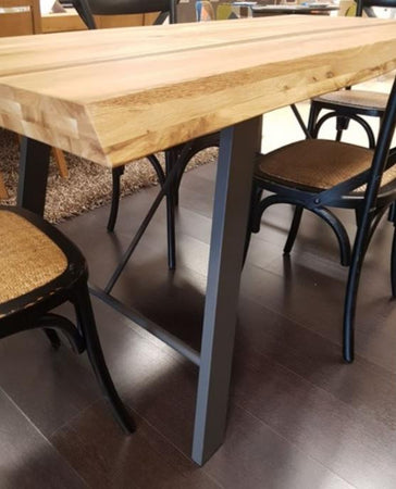 MOBILI 2G - TAVOLO MASSELLO NODO APERTO 160X90 SP. 6 cm  FISSO (800)