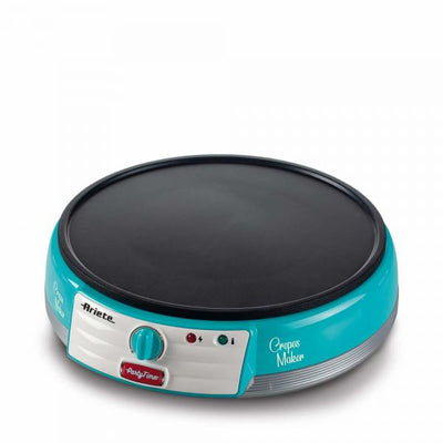 ARIETE CREPES MAKER AZZURRO (PARTY TIME) (0202/01) - PIASTRA ELETTRICA PER CREPES - 1000W
