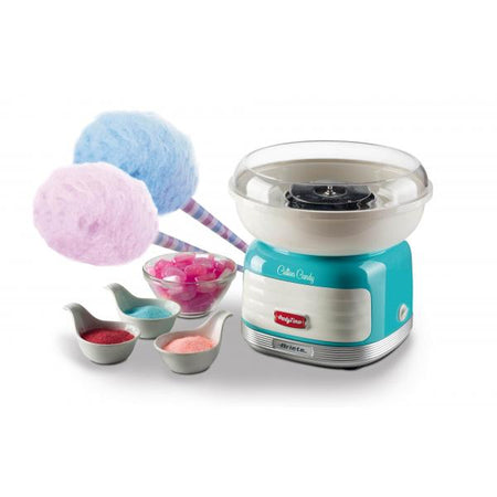 ARIETE COTTON CANDY CELESTE (PARTY TIME) (2973/01) - MACCHINA PER ZUCCHERO FILATO - DESIGN VINTAGE - 450W