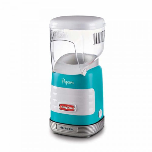 ARIETE POP CORN CELESTE (PARTY TIME) (2956/01) - MACCHINA PER POP CORN - DESIGN VINTAGE - 1100W
