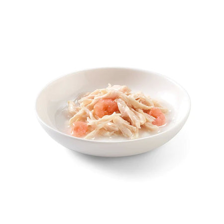 Schesir Pollo con Gamberetti in Brodo Scatoletta per Gatti Adulti 85gr
