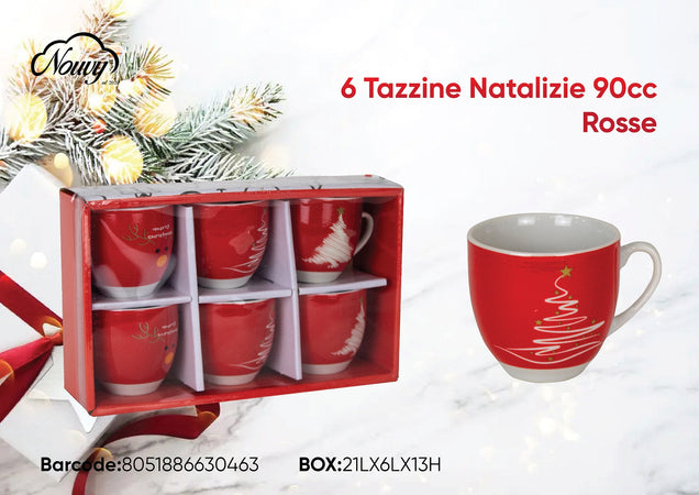 6 tazzine natalizie