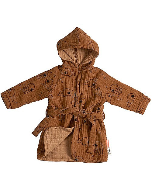 Accappatoio Sea Friends - Mostarda - 100% cotone Done By Deer