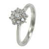 Anello donna Mirco Visconti in oro bianco con rosetta di diamanti