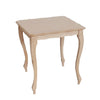 MOBILI 2G - Tavolino quadrato Legno massello grezzo 50x50x50