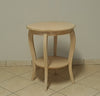 MOBILI 2G - Tavolino rotondo fisso Legno grezzo 50x50x63