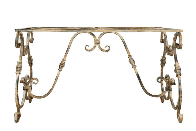 Biscottini Biscottini Base Tavolo Ferro Battuto Artigianale Anticata 130x70x75 Piani